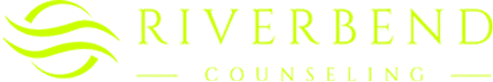 Riverbend Counseling logo featuring green text with flowing wave design, representing integrated marketing solutions for business growth.
